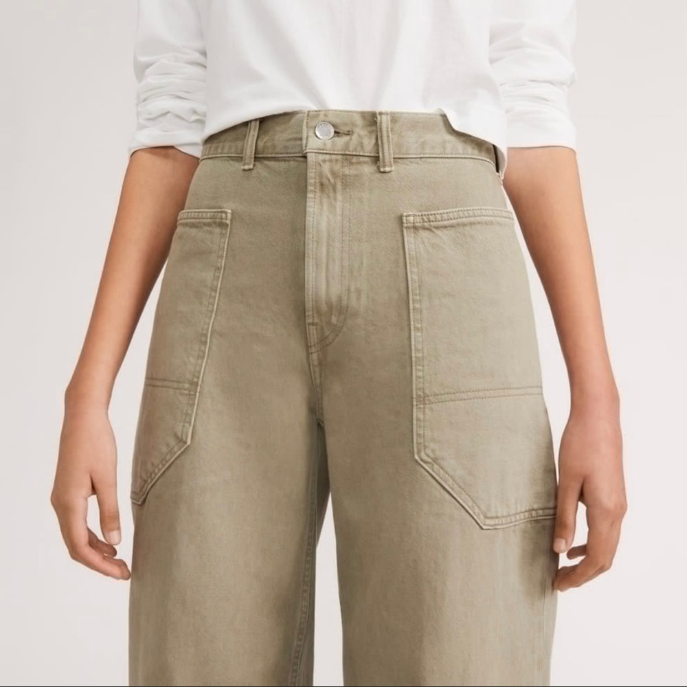 Everlane Gardner Jeans Moss Wide-Leg Pants Size 29 - Picture 14 of 16